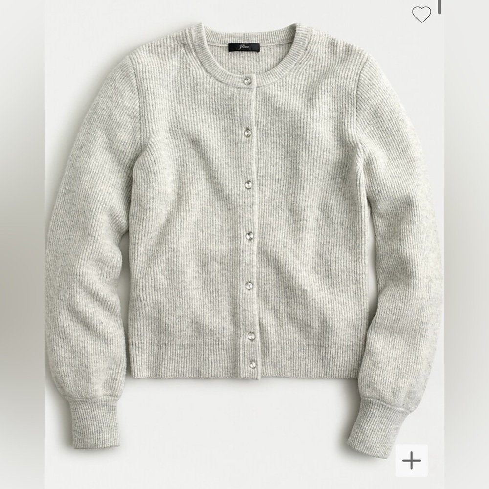Jewel Button Super Soft JCrew cardigan
